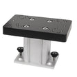 Cannon 4-inch aluminum fixed base downrigger pedestal for surface or track mounting