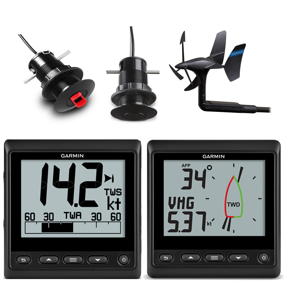 Garmin GNX Wireless Sail Pack 43 sailing instrument bundle with GNX Wind GNX 20 and gWind Wireless 2 transducer