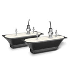 Garmin GT51M-THP stainless steel thru-hull transducer pair with 12-pin connector, CHIRP DownVü SideVü and mid-band traditional sonar