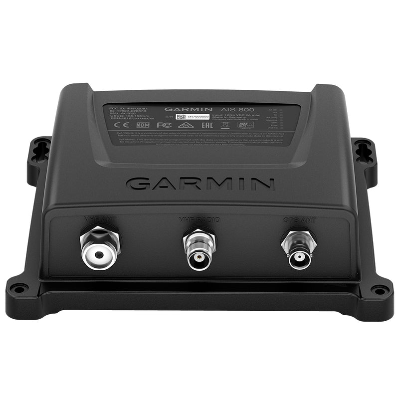 Garmin AIS 800 blackbox transceiver with NMEA 2000 connectivity and internal VHF antenna splitter