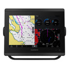 Garmin GPSMAP 8610 GN+ 10-inch HD chartplotter with Navionics+ charts displayed on screen