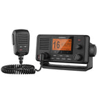 Garmin VHF 215 fixed-mount marine VHF radio with fist mic and large display