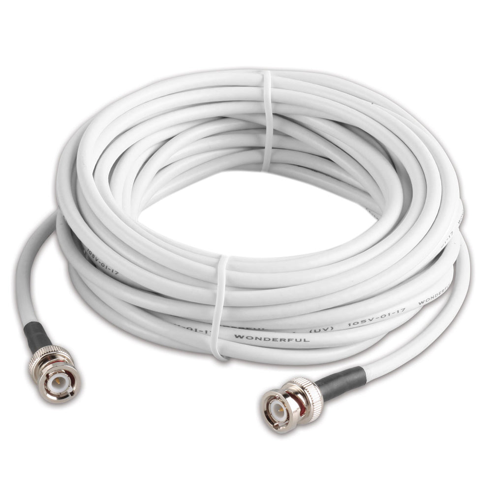 Garmin 10-meter GPS antenna cable with BNC connectors for Garmin chartplotters