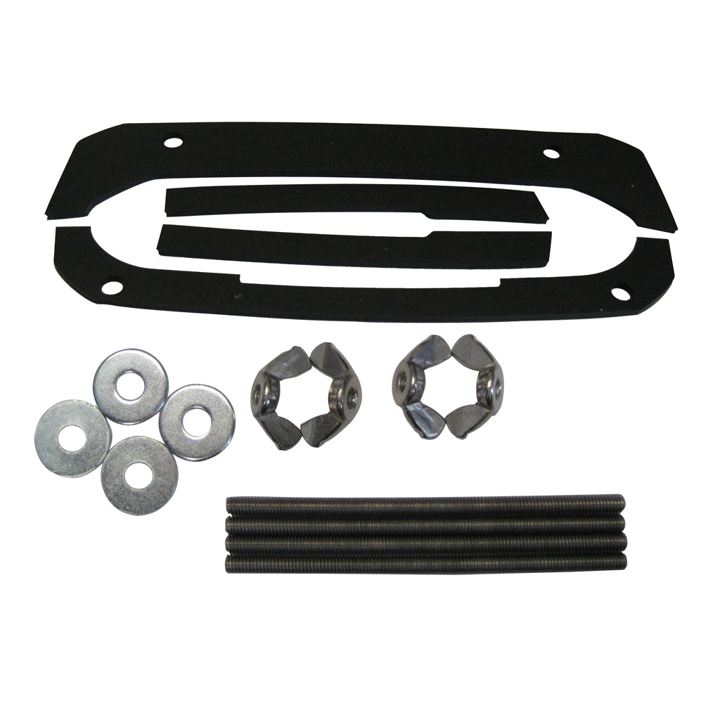 Garmin flush mount kit for echo 200, 500c, and 550c fishfinders with gasket and mounting hardware