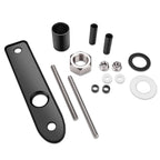 Garmin GT-series thru-hull transducer mounting hardware kit with isolation plate, bushings, bolts, washers, and nuts