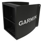 Garmin carbon fiber mast bracket holding two GNX 120 instrument displays on sailboat mast