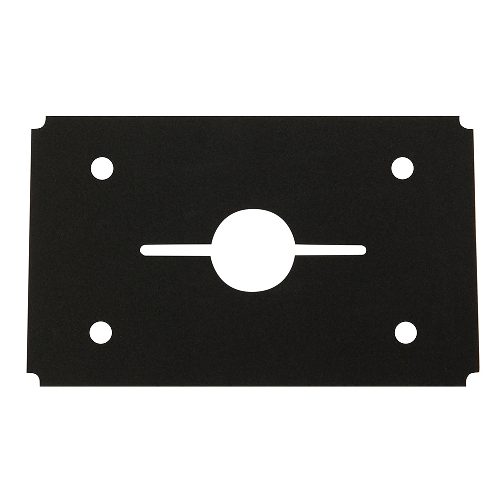 Garmin flush mount gasket for GNX 130 wind instrument on flat boat surface