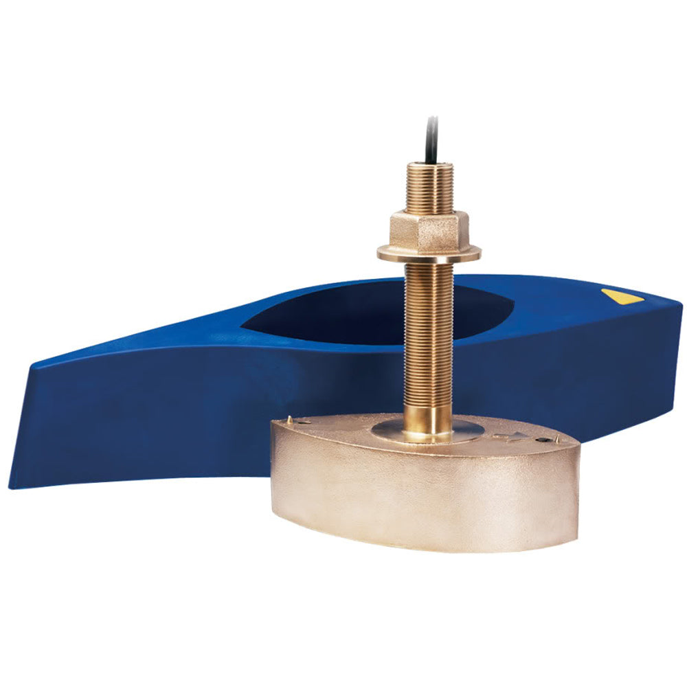 Garmin B265LH bronze thru-hull mount transducer with 12-pin connector for depth and temperature