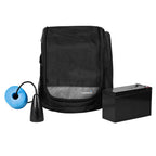 Garmin Small Portable Ice Fishing Kit with GT8HW-IF CHIRP transducer, rechargeable battery, and nylon carry case