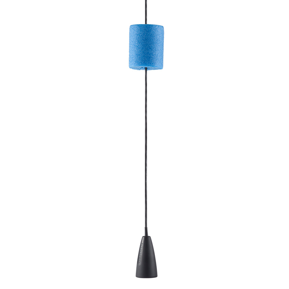 Garmin Dual Beam-IF Ice Transducer with silicone-coated cable, foam float, and 4-pin adapter