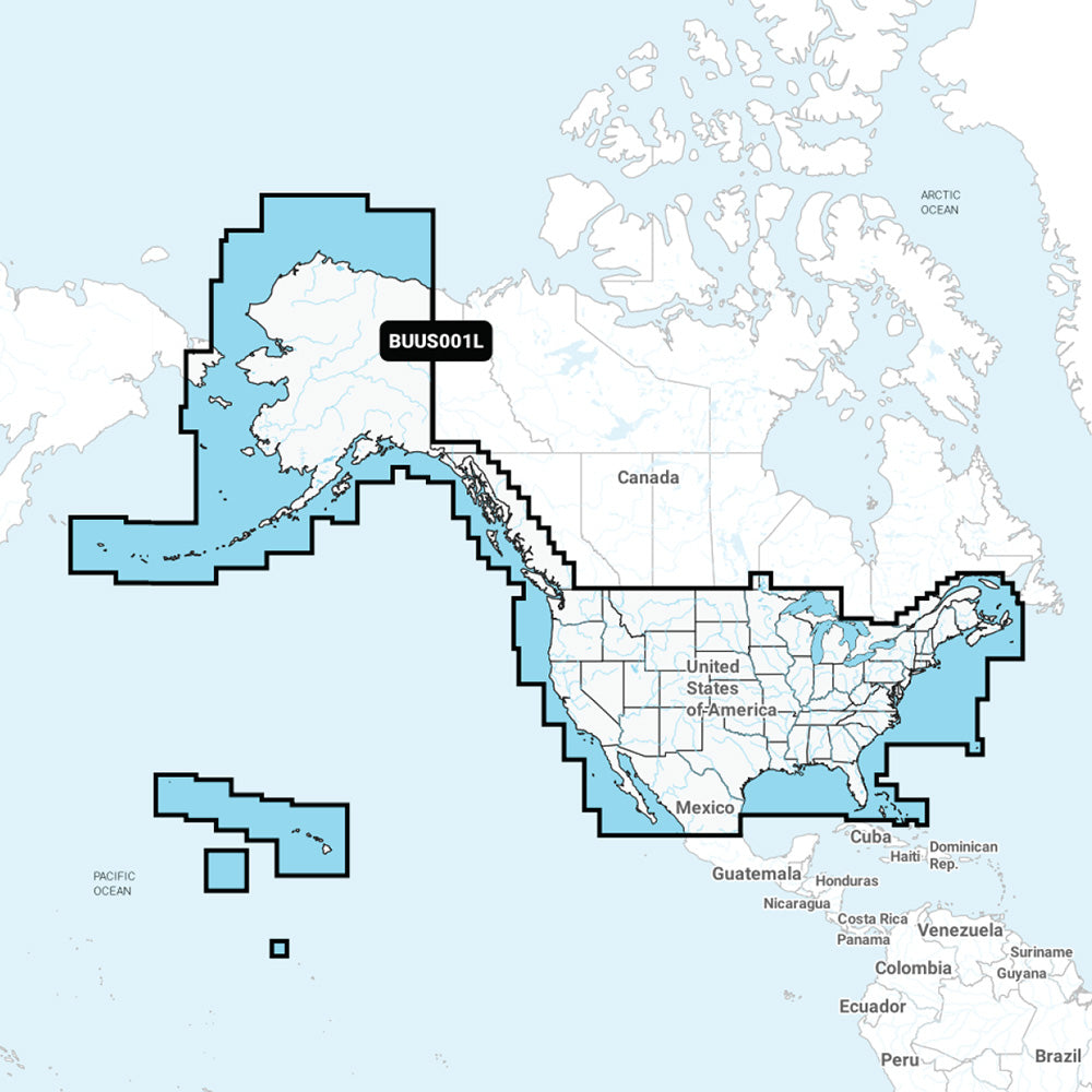 Garmin Navionics+ BUS001L microSD SD chart card US coastal Canada coverage