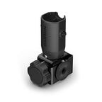 Garmin adjustable perspective bottom mount for LiveScope transducers on Spy pole