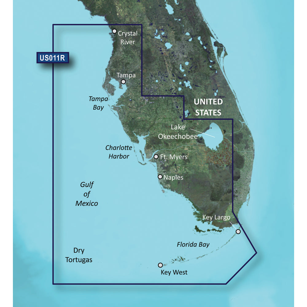 Garmin BlueChart g3 Vision HD VUS011R Southwest Florida microSD SD chart card