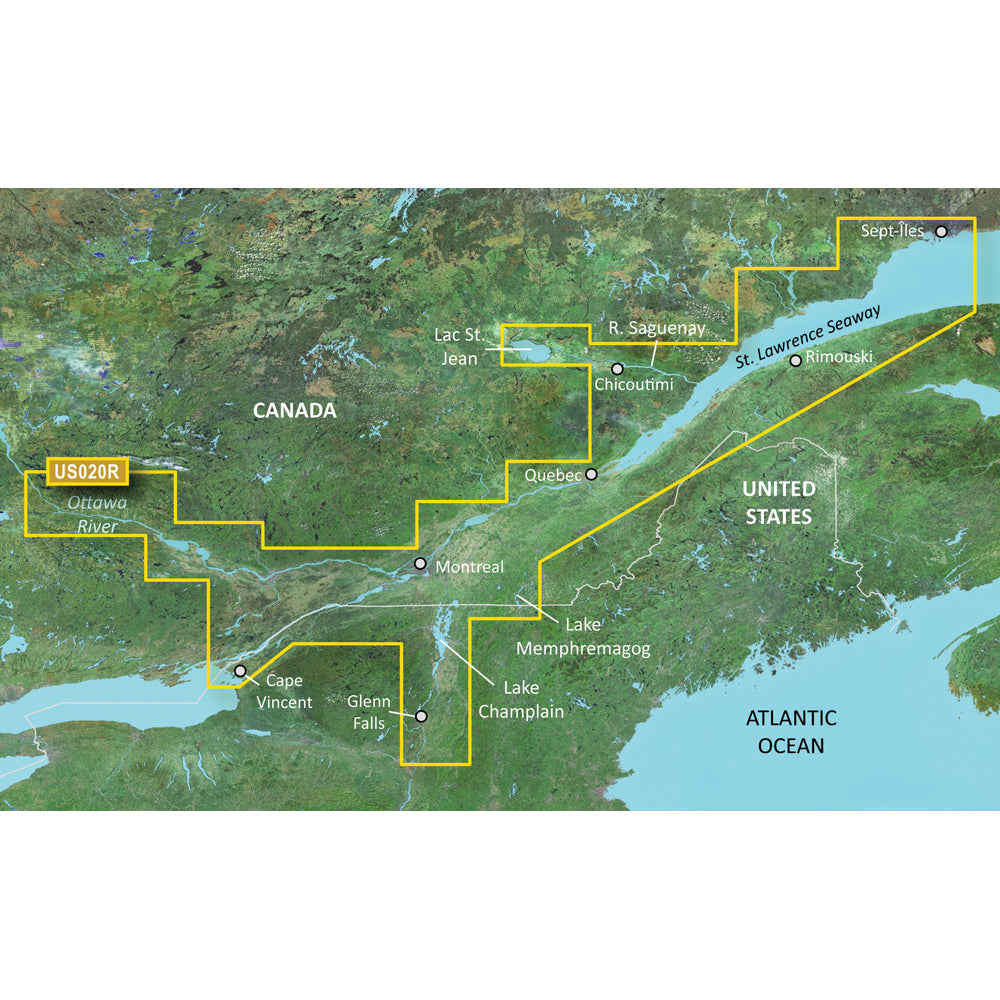 Garmin BlueChart g3 Vision HD VUS020R St. Lawrence Seaway microSD SD chart card