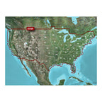 Garmin LakeVü g3 LUS100F freshwater lake chart card on microSD SD
