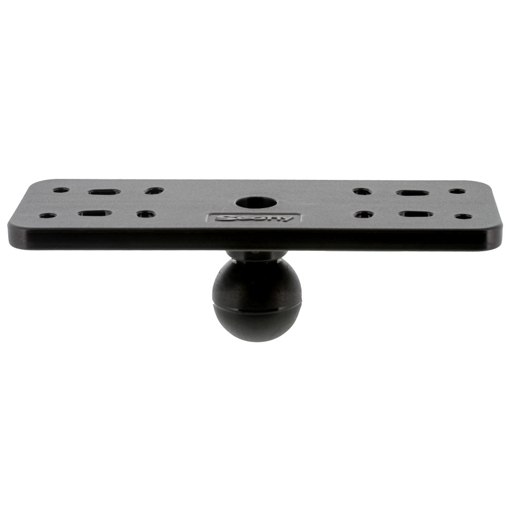 Scotty 165 1.5 inch Ball System Top Plate for 7-9 inch fish finders with dual ball joints and T-knob