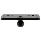 Scotty 165 1.5 inch Ball System Top Plate for 7-9 inch fish finders with dual ball joints and T-knob