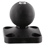 Scotty 166 1.5-inch ball system base with stainless steel hardware and T-knob for fish finders