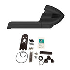 Garmin Force round nose cone with transducer replacement kit in black for Force and Force Kraken trolling motors