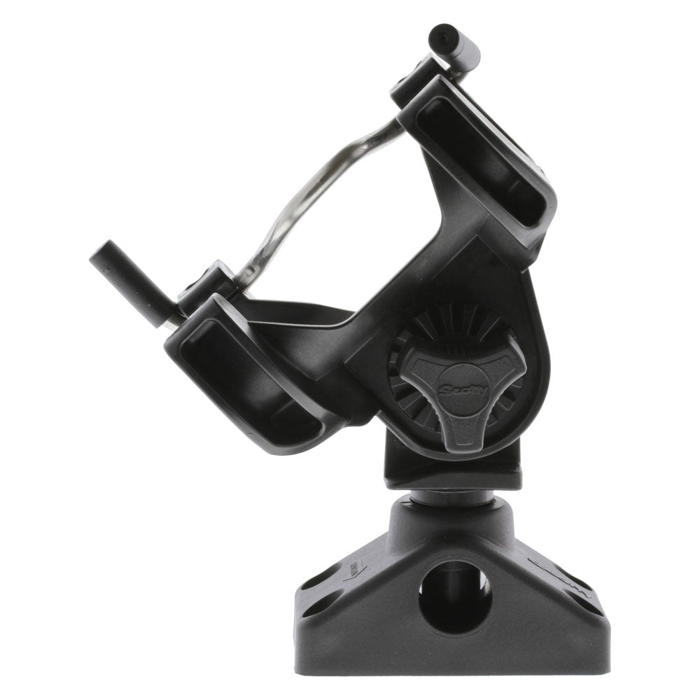 Scotty 290 R-5 Universal Rod Holder with 241 Side Deck Mount and stainless steel lock bar