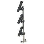 Scotty 333 Track Mounted Rodmaster II Rod Tree with three adjustable rod holders and stainless steel tube