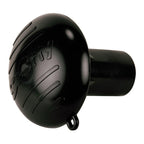 Scotty No. 425 Hammer Head Rod Butt Cushion in black mounted to fishing rod end