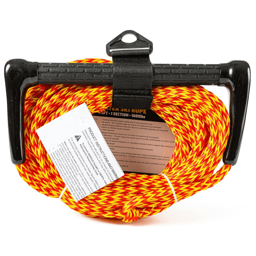 WOW Watersports 75ft Watersports Tow Rope with Floating Handle