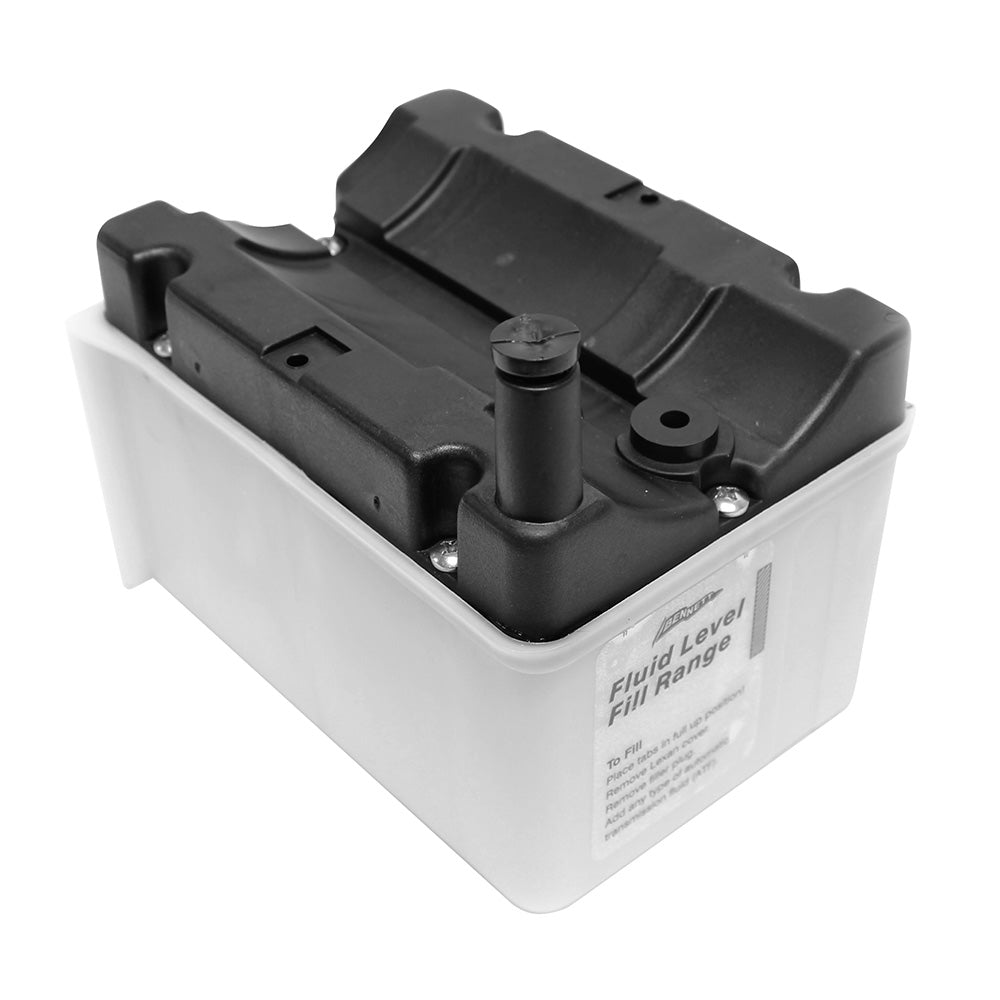 Bennett Marine hydraulic fluid reservoir for trim tab pump unit