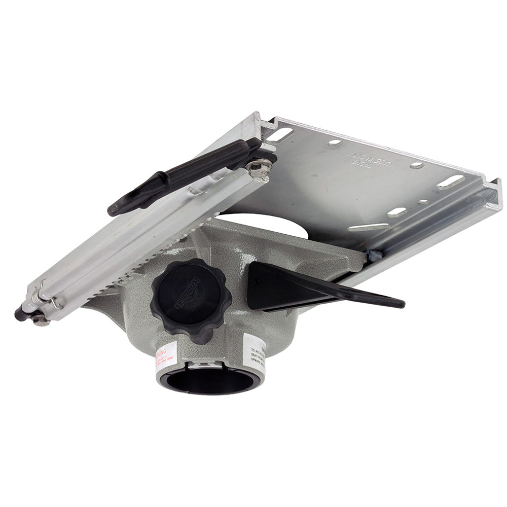Springfield Trac-Lock aluminum boat seat slide and swivel mount with 360-degree rotation