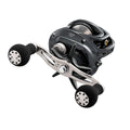 Daiwa Lexa LX300 low-profile baitcasting reel with dual paddle handle, right-hand retrieve