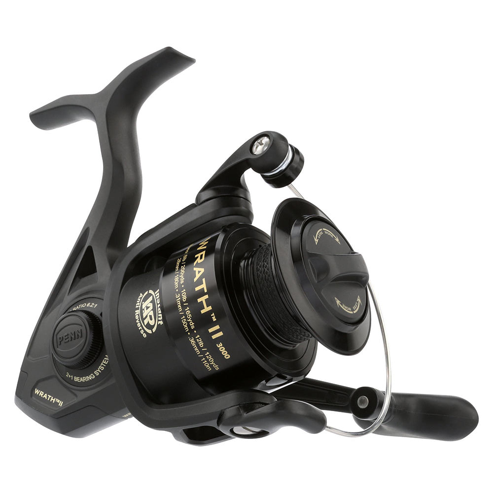 PENN Wrath II 3000 Spinning Reel WRTHII3000C in black and gold