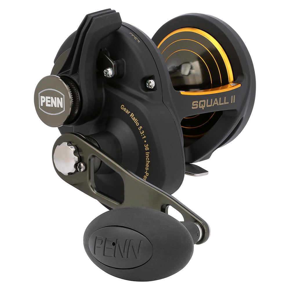 PENN Squall II Lever Drag SQLII40LD conventional reel with graphite frame and forged aluminum spool