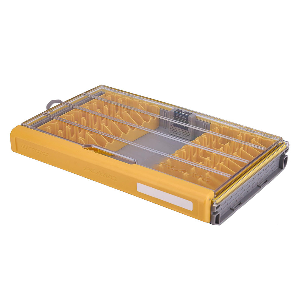 Plano EDGE 3700 Jerkbait Box with Dri-Loc O-ring seal and DuraView polycarbonate lid