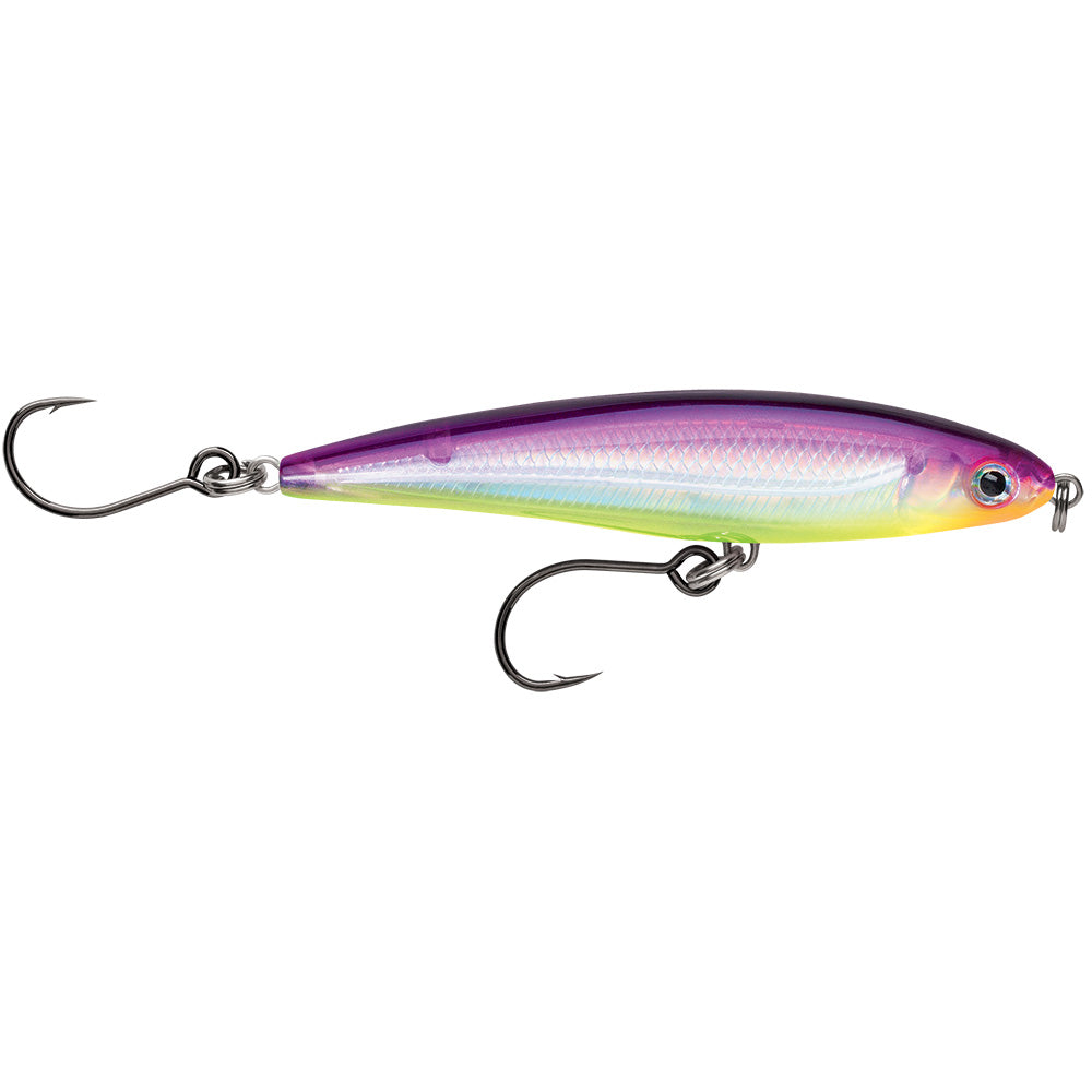 Rapala X-Rap® Twitchin' Minnow 4" Purple Chartreuse