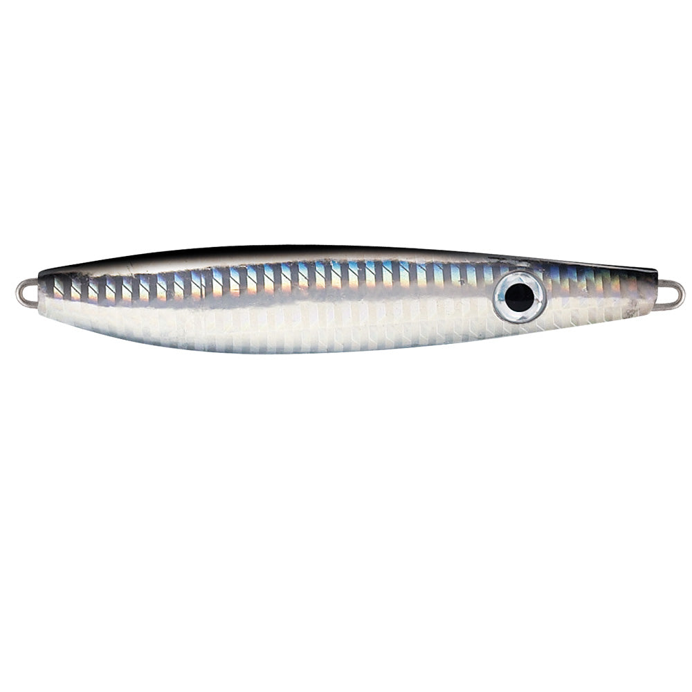 Williamson Vortex Speed 200 Jig 6.25 inch 7oz Black Purple saltwater speed jig with VMC assist hook