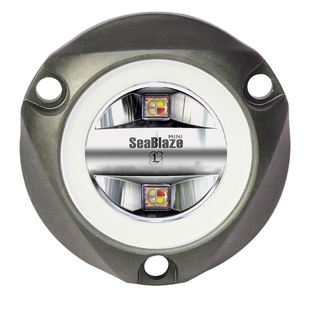 Lumitec SeaBlaze Mini Spectrum RGBW LED underwater light anodized aluminum IP68