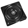 Attwood Swivl-Eze 7-inch black powder-coat boat seat swivel with 3-degree tilt and 360-degree ball-bearing rotation