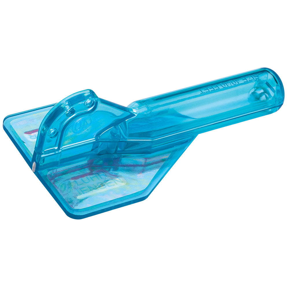 Luhr-Jensen 20 ft Jet Diver diving planer in Blue UV Moon Jelly color with UV-bright finish