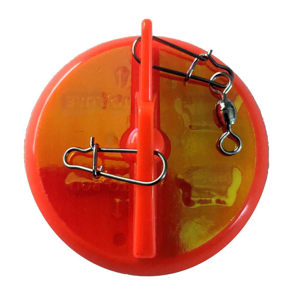Luhr-Jensen 2-1/4 inch Dipsy Diver diving planer in Fire Silver Bottom Moon Jelly color