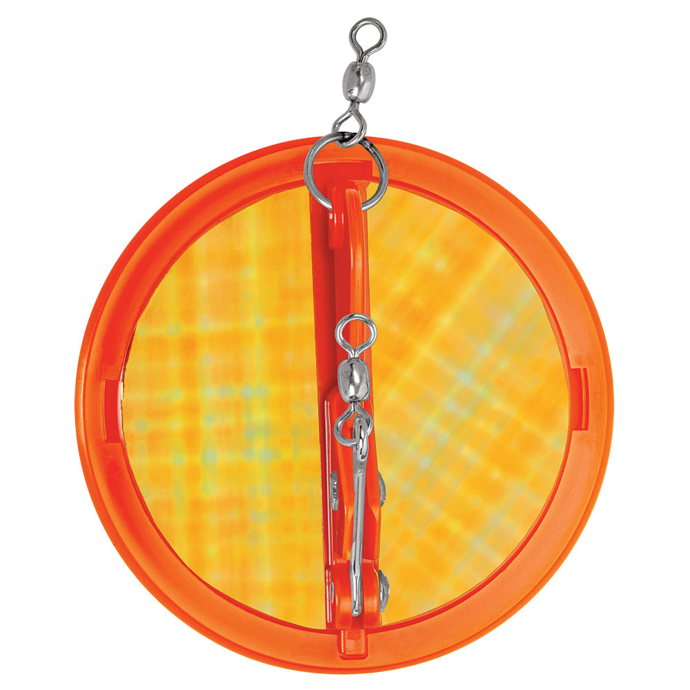 Luhr-Jensen 3-1/4 inch Dipsy Diver diving planer in Fire Silver Bottom Moon Jelly color