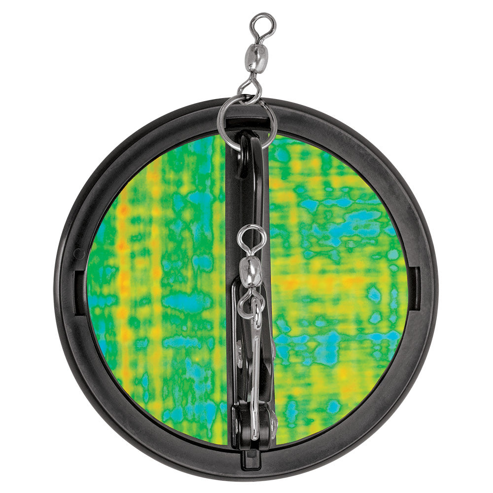 Luhr-Jensen 4-1/8 inch Dipsy Diver diving planer in Black and Black Bottom Moon Jelly color