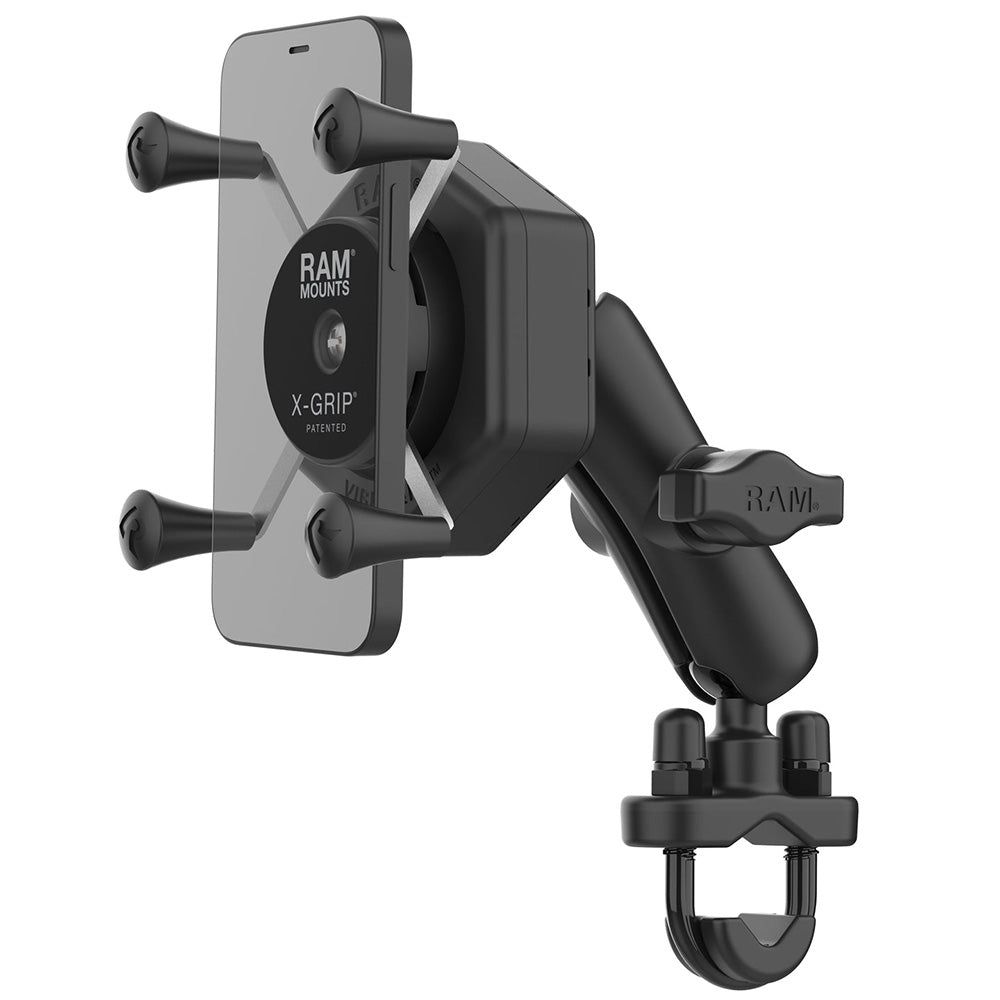 RAM Mount RAM® X-Grip® Phone Mount w/Vibe-Safe™ & U-Bolt Base - Medium