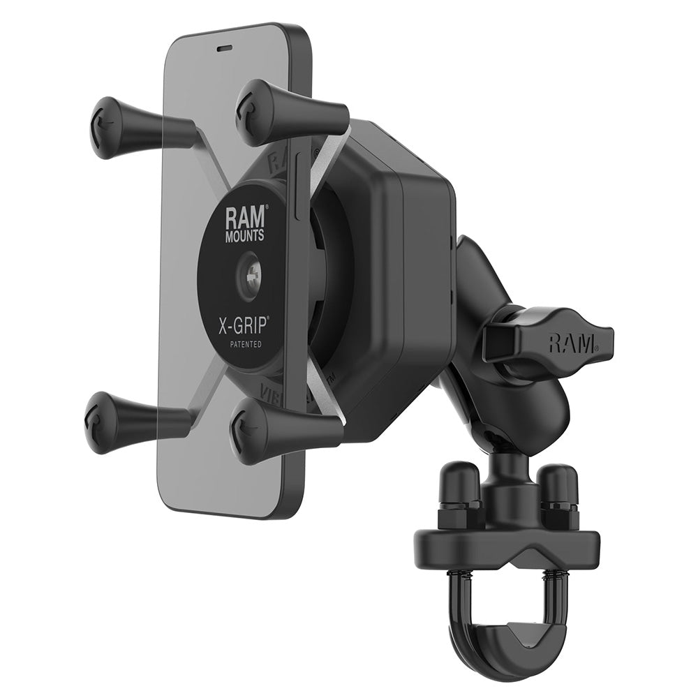 RAM Mount RAM® X-Grip® Phone Mount w/Vibe-Safe™ & U-Bolt Base - Short