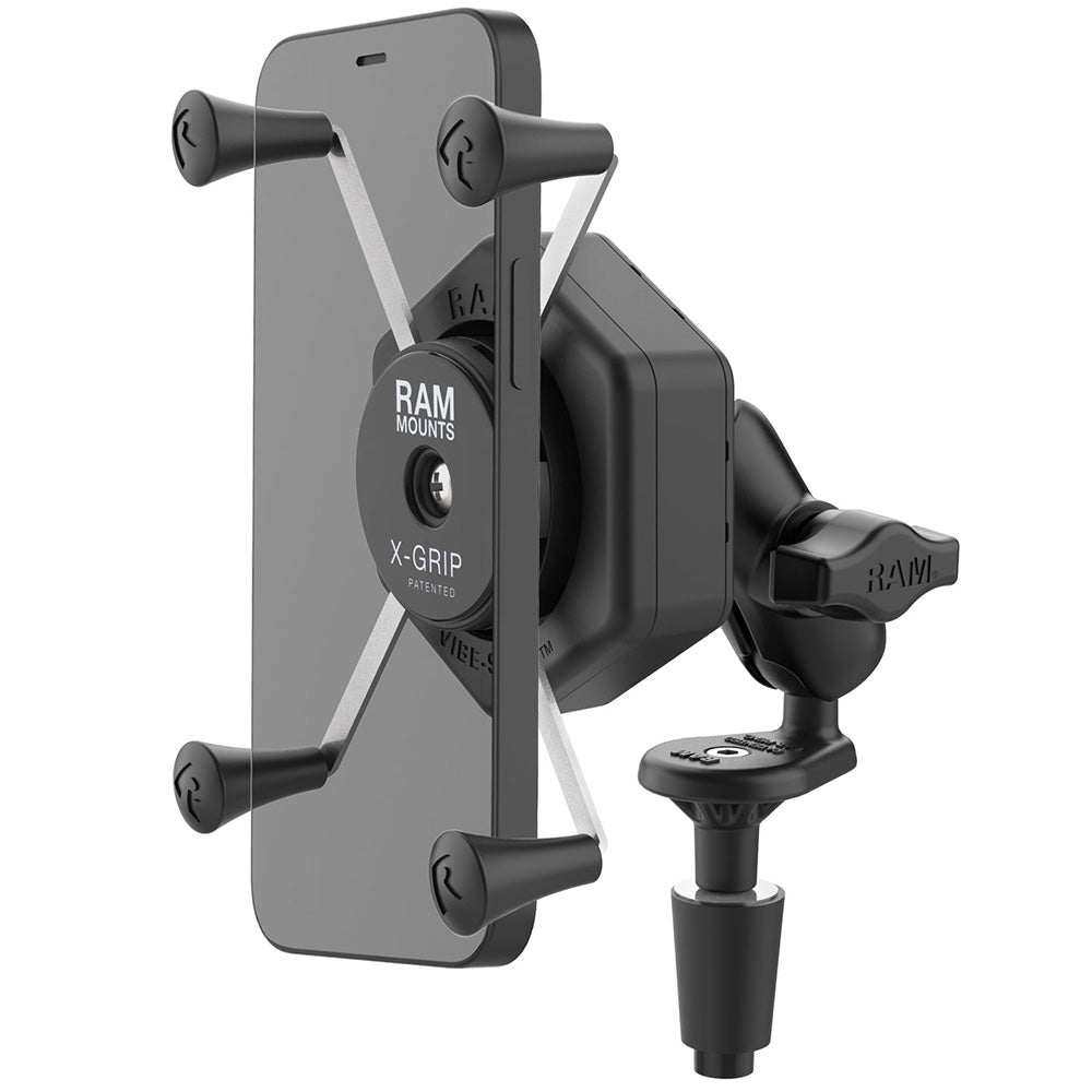 RAM Mount RAM® X-Grip® Large Phone Mount w/Vibe-Safe™ & Fork Stem Base - Short