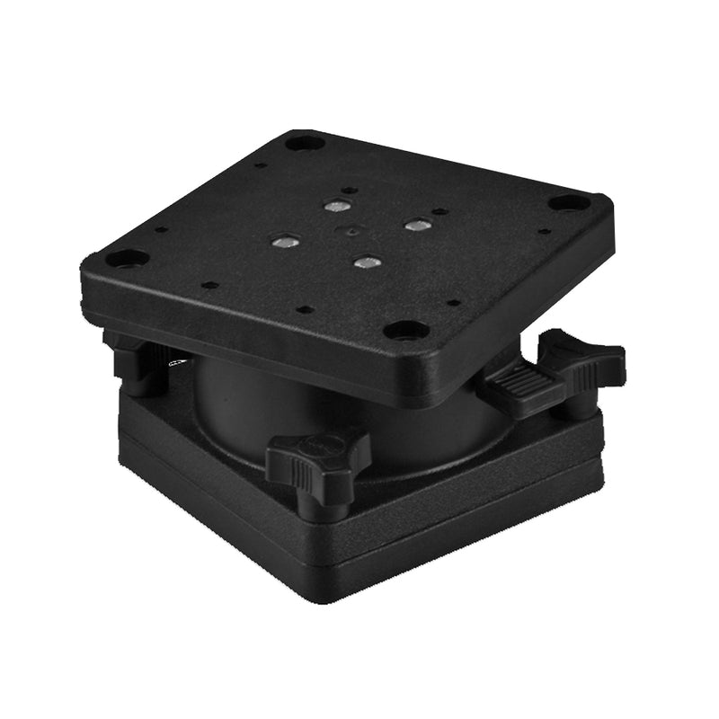 Scotty 1026 Pedestal Swivel Mount with 360-degree rotation and stainless steel knobs for downriggers
