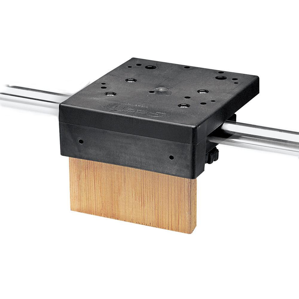 Scotty 1027 Rail Mount for round rails up to 1-1/2 inch and oval wooden rails, compatible with all Scotty downriggers