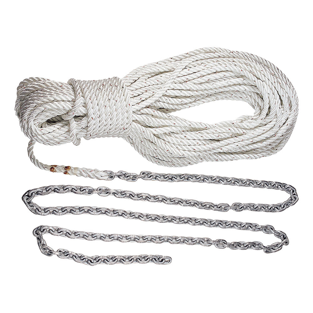 Lewmar Anchor Rode 15’ 5/16” G4 Chain w/300’ 5/8” Rope w/Swivel