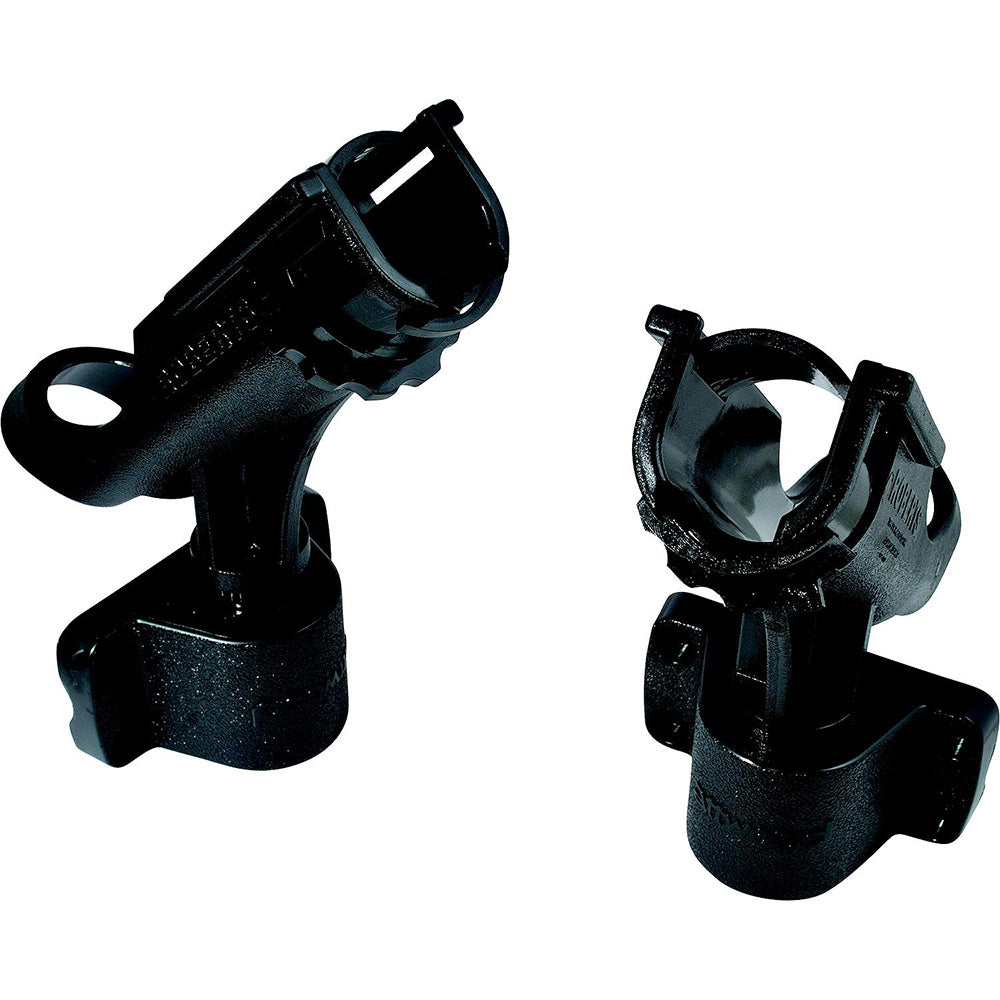 Attwood 2-In-1 Non-Adjustable Side Mount Rod Holders 2-Pack in Black