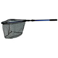 Attwood Fold-N-Stow Fishing Net Small extended showing knot-free netting and fold handle