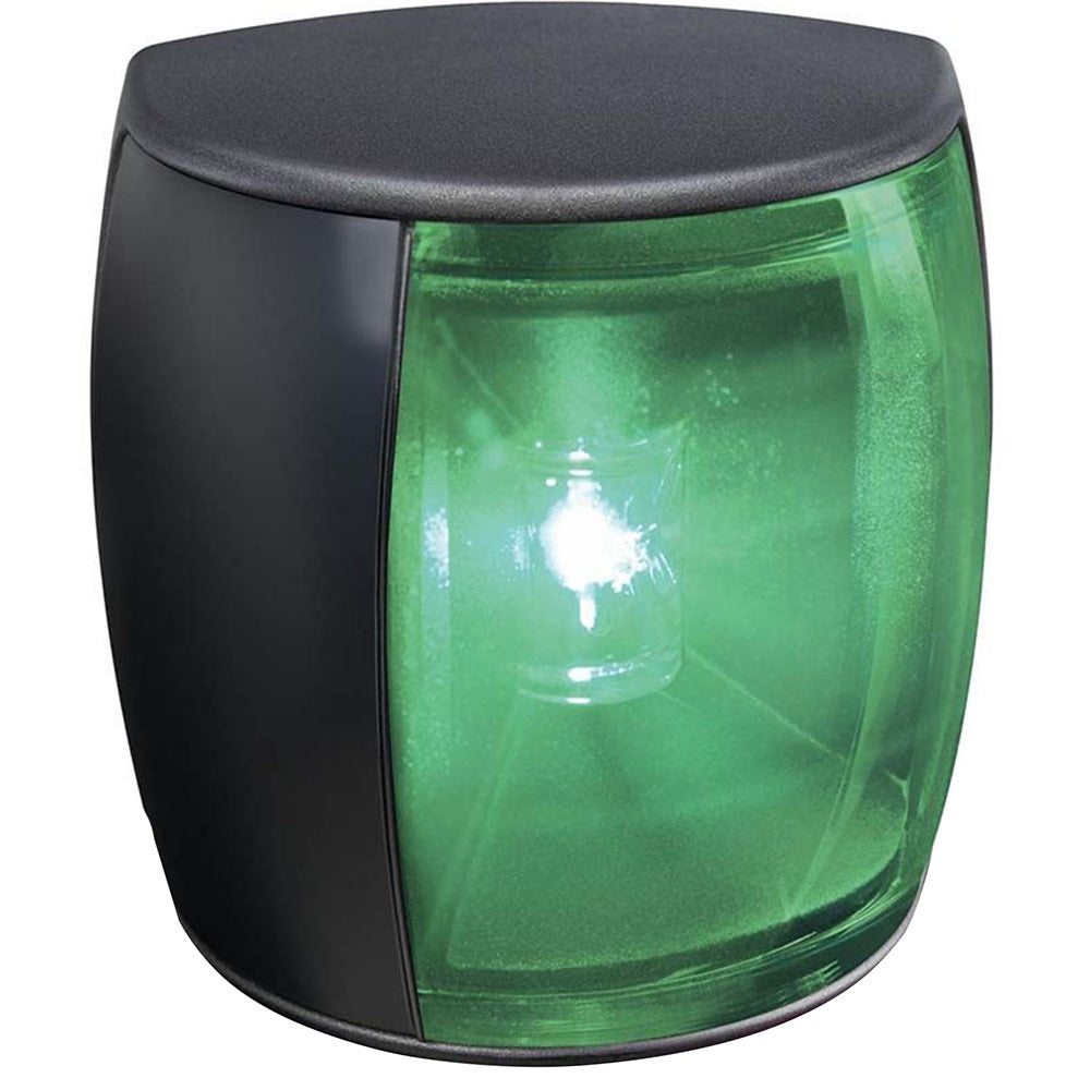 Hella Marine 2 NM NaviLED PRO Starboard Navigation Lamp in Black and White, IP67 sealed LED, USCG and ABYC C-5 compliant